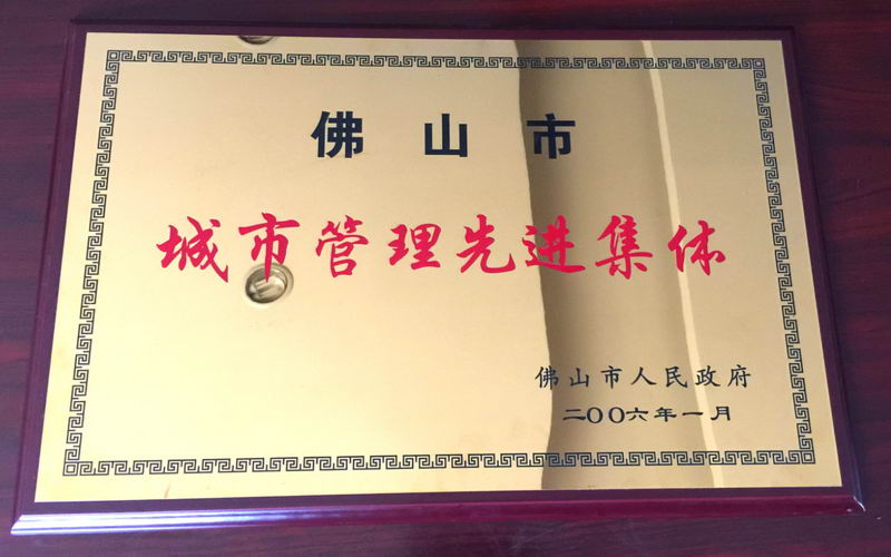 2006年11月——佛山市城市管理先进集体